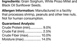 Brown's Supreme Buffet Song Blend Seeds Wildbird Food, 10-lb bag slide 2 of 5