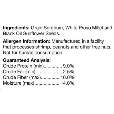 Show full view: Brown's Supreme Buffet Song Blend Seeds Wildbird Food, 10-lb bag slide 5 of 5