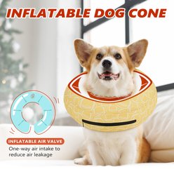 Supet Soft Inflatable Donut Dog Recovery Cone Collar, Large slide 2 of 7
