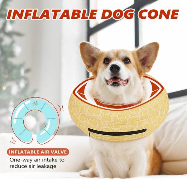 Show full view: Supet Soft Inflatable Donut Dog Recovery Cone Collar, XX-Large slide 6 of 8