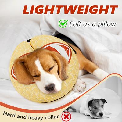 Show full view: Supet Soft Inflatable Donut Dog Recovery Cone Collar, Medium slide 3 of 10