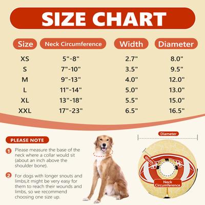 Show full view: Supet Soft Inflatable Donut Dog Recovery Cone Collar, Medium slide 5 of 10