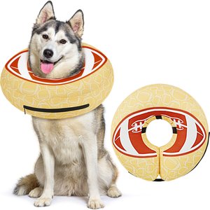 Supet Soft Inflatable Donut Dog Recovery Cone Collar, Medium