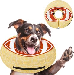 Supet Soft Inflatable Donut Dog Recovery Cone Collar, X-Small