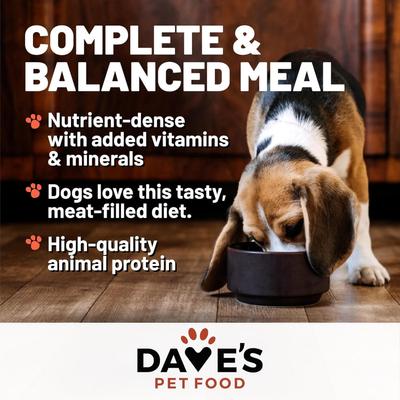 Show full view: Dave's Pet Food 95% Premium Chicken & Chicken Liver Grain-Free Canned Wet Dog Food, 12.5-oz, case of 12 slide 4 of 11
