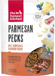 The Honest Kitchen Parmesan Pecks Beef, Parmesan & Blueberry Recipe Dog Treats, 8-oz bag