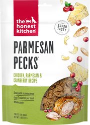 The Honest Kitchen Parmesan Pecks Chicken, Parmesan & Cranberry Recipe Dog Treats, 8-oz bag