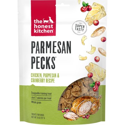 The Honest Kitchen The Honest Kitchen Human Grade Parmesan Pecks Chicken, Parmesan & Cranberry Recipe Dog Treats, 8-oz bag