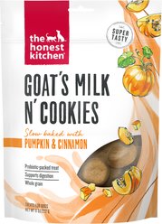 The Honest Kitchen Goat's Milk N' Cookies Slow-Baked with Pumpkin Dog Treats, 8-oz bag