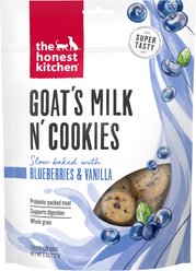 The Honest Kitchen Goat's Milk N' Cookies Slow Baked with Blueberries & Vanilla Dog Treats, 8-oz bag
