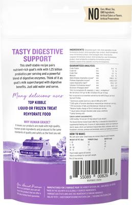 Show full view: The Honest Kitchen Human Grade Daily Boosters Instant Goat's Milk with Probiotics for Dogs & Cats, 5.2-oz jar slide 3 of 11