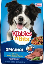 Kibbles 'n Bits Original Savory Beef & Chicken Flavors Dry Dog Food, 3.5-lb bag