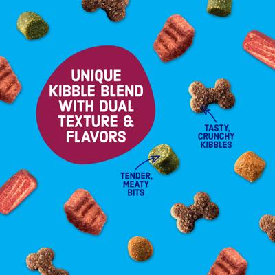 Show full view: Kibbles 'n Bits Savory Bacon & Steak Flavor Dry Dog Food, 3.5-lb bag slide 6 of 12