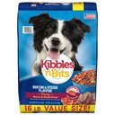Kibbles 'n Bits Savory Bacon & Steak Flavor Dry Dog Food, 16-lb bag