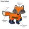 Show in main carousel: Eddie Bauer 11-in Fox Squeak & Crinkle Plush Dog Toy, Orange slide 3 of 3