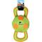 Show in main carousel: allforpaws Outdoor Ballistic Handle Squeaky Rope Tug Ball Dog Toy, Green, Small: 13.7 x 5.9 x 5.9-in slide 1 of 2