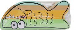 allforpaws Catoon Belly Rubbing Fish Scratcher Cat Toy with Catnip, Multi-Color, 16.5 x 8.27 x 7-in slide 2 of 3
