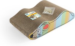 allforpaws Catoon Scratcher Mouse Cat Toy with Catnip, Multi-Color, 16.5 x 8.27 x 4.53-in slide 2 of 3