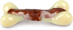 allforpaws Super Nylon Beef Bone Appetit Flavor Infused Tough Dog Chew Toy, Red, Medium: 6 x 2.4 x 1.4-in