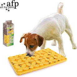 allforpaws Blossom Digmat Refill Treat Dispensing Dog Toy, Yellow, 13 x 8-in slide 2 of 9