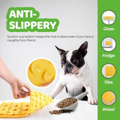Show full view: allforpaws Blossom Digmat Refill Treat Dispensing Dog Toy, Yellow, 13 x 8-in slide 6 of 9