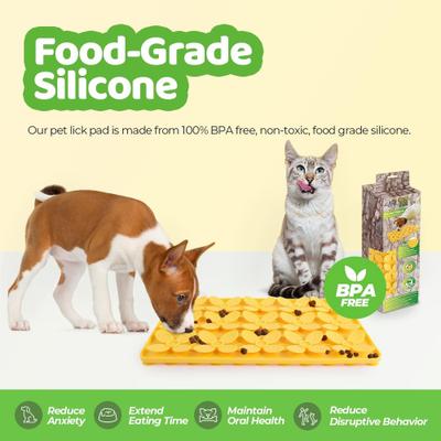 Show full view: allforpaws Blossom Digmat Refill Treat Dispensing Dog Toy, Yellow, 13 x 8-in slide 2 of 9