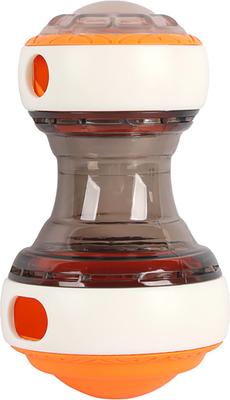 Show full view: allforpaws Power Pup Treat Dispensing Dog Toy, Orange, 6 x 3.3 x 3.3-in slide 3 of 5