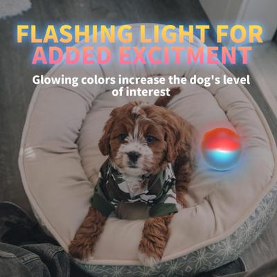 Show full view: allforpaws Calming Pals Anti Anxiety Speaking Ball Dog Toy, Orange, 3.14-in slide 5 of 9