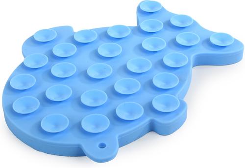 Show full view: allforpaws Calming Pals Lick A Fish Refill Treat Dispensing Cat Toy, Blue, 7.1 x 5.8 x 0.6-in slide 3 of 6