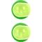 Show in main carousel: allforpaws Meta Vibrant Squeaky Ball Dog Toy, Green, 2.5 x 2.5 x 2.5-in, 2 count slide 2 of 3