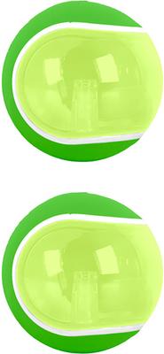 Show full view: allforpaws Meta Vibrant Squeaky Ball Dog Toy, Green, 2.5 x 2.5 x 2.5-in, 2 count slide 2 of 3