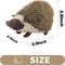 Show in main carousel: allforpaws Classic Hedgehog Squeaky Plush Dog Toy, Brown, Small slide 4 of 10