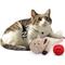 Show in main carousel: allforpaws Lambswool Snoring Cuddler Plush Cat Toy, Brown, 11.4 x 6.1 x 2.17-in slide 8 of 10