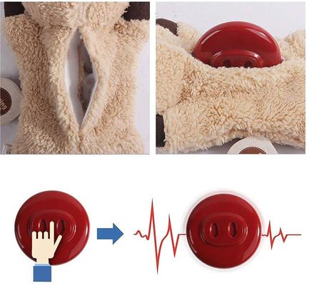 Show full view: allforpaws Lambswool Snoring Cuddler Plush Cat Toy, Brown, 11.4 x 6.1 x 2.17-in slide 4 of 10