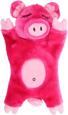 Show full view: allforpaws Snoring Cuddler Pig Modern Plush Cat Toy, Pink, 10.6 x 4.7 x 2.56-in slide 6 of 8