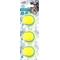 Show in main carousel: allforpaws Meta Squeeze TPR Squeaky Tennis Ball Dog Toy, Yellow, 2.6 x 2.6 x 2.6-in, 3 count slide 1 of 2