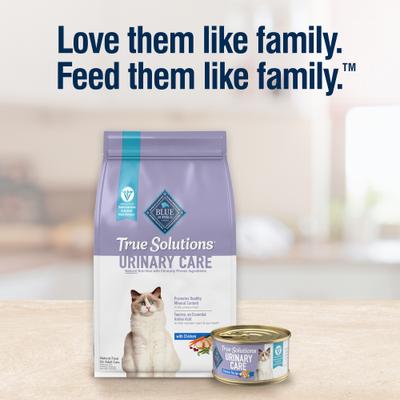 Show full view: Blue Buffalo True Solutions Urinary Care Chicken Pate Wet Cat Food, 3-oz can, case of 4 slide 10 of 12