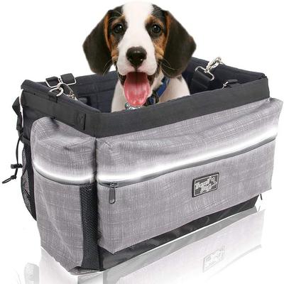 Show full view: allforpaws Travel Bicycle Deluxe Dog Carrier Bag, Grey slide 8 of 9
