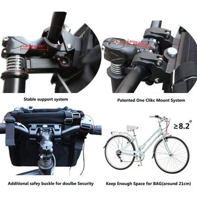 Show full view: allforpaws Travel Bicycle Deluxe Dog Carrier Bag, Grey slide 5 of 9