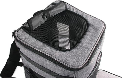 Show full view: allforpaws Travel Backpack Dog Carrier, Grey slide 9 of 10