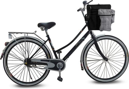 Show full view: allforpaws Travel Bicycle Deluxe Dog Carrier Bag, Grey slide 2 of 9