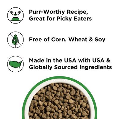 Show full view: BIXBI Liberty Digestive Health Chicken Recipe Grain-Free Dry Cat Food, 10-lb bag slide 5 of 10