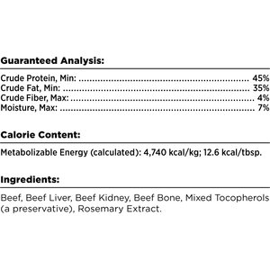 BIXBI Liberty Beef Recipe Freeze-Dried Dog Topper & Treat, 4.5-oz bag