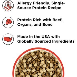 BIXBI Liberty Beef Recipe Freeze-Dried Dog Topper & Treat, 4.5-oz bag