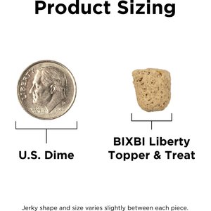 BIXBI Liberty Beef Recipe Freeze-Dried Dog Topper & Treat, 4.5-oz bag