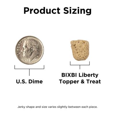 Show full view: BIXBI Liberty Beef Recipe Freeze-Dried Dog Topper & Treat, 4.5-oz bag slide 6 of 8