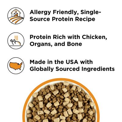 Show full view: BIXBI Liberty Chicken Recipe Freeze-Dried Dog Topper & Treat, 4.5-oz bag slide 4 of 9