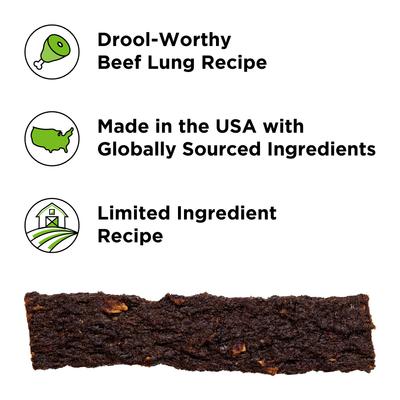 Show full view: BIXBI Liberty Skin & Coat Beef Liver Recipe Grain-Free Jerky Dog Treats, 5-oz bag slide 4 of 7