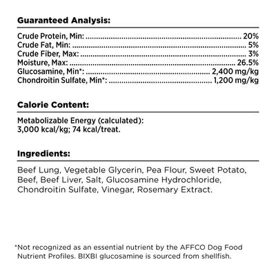 Show full view: BIXBI Liberty Hip & Joint Beef Liver Recipe Jerky Dog Treats, 5-oz bag slide 5 of 7