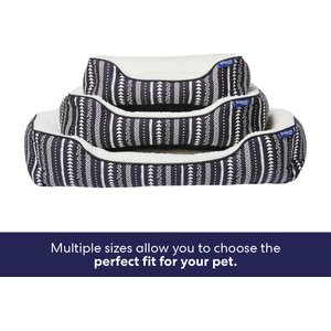 Frisco Sherpa Bolster Cat & Dog Bed, Southwest Stripe, Small